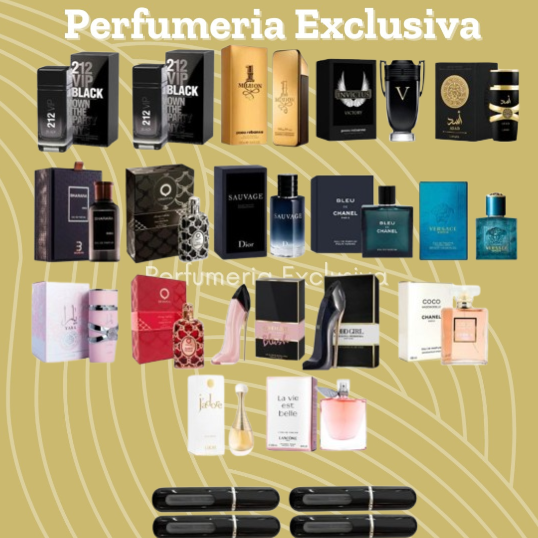 KIT 17 PERFUMES + 4 PERFUMEROS